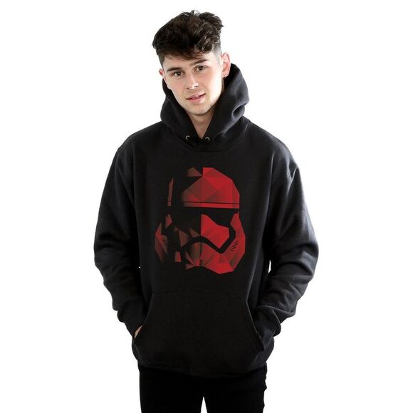 Star Wars: The Last Jedi Mens Stormtrooper Cubist Helmet Hoodie / Black